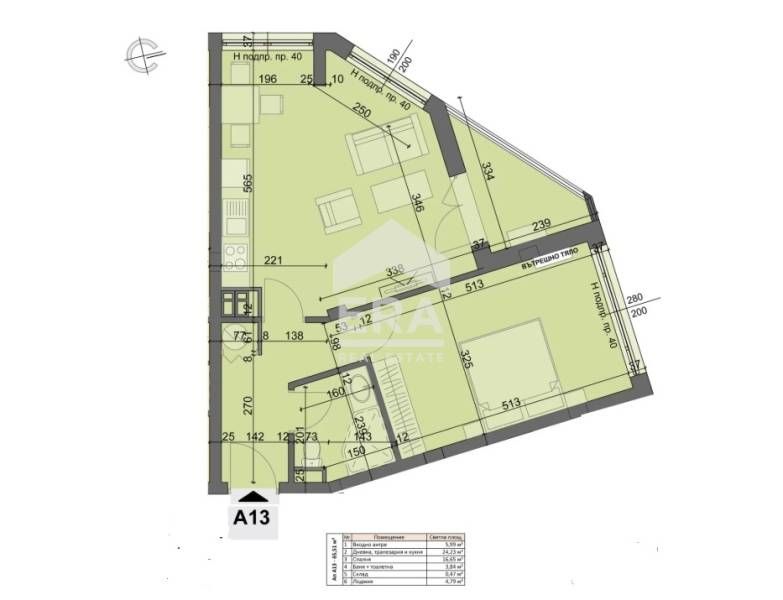 ЕРА Фаворит предлага за продажба интересен двустаен апартамент с в Хад