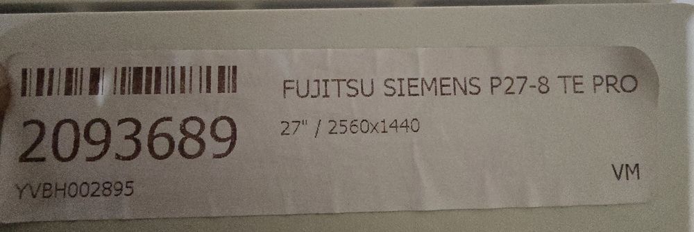 Монитор   Fujitsu 27" Pro