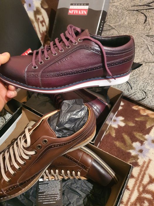 Adidași sport din piele naturala