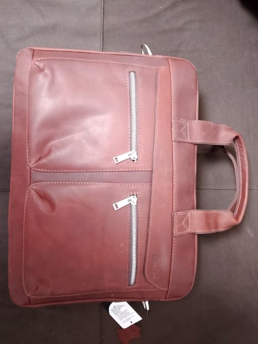 Сумка для ноутбука натуральная кожа новая