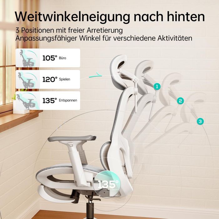 Scaun birou ergonomic HBADA E2 Pro cu Footrest Nou