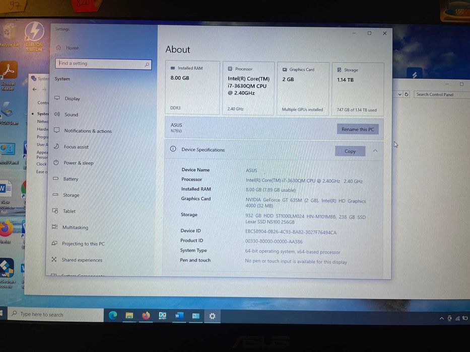 Vand laptop ASUS si monitoare