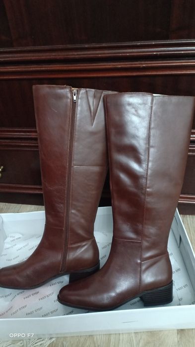 Сапоги весна кожаные Новые