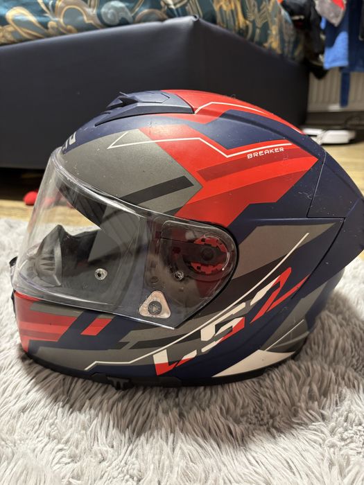 Casca moto LS2 FF390 Breaker evo beta matt red blue