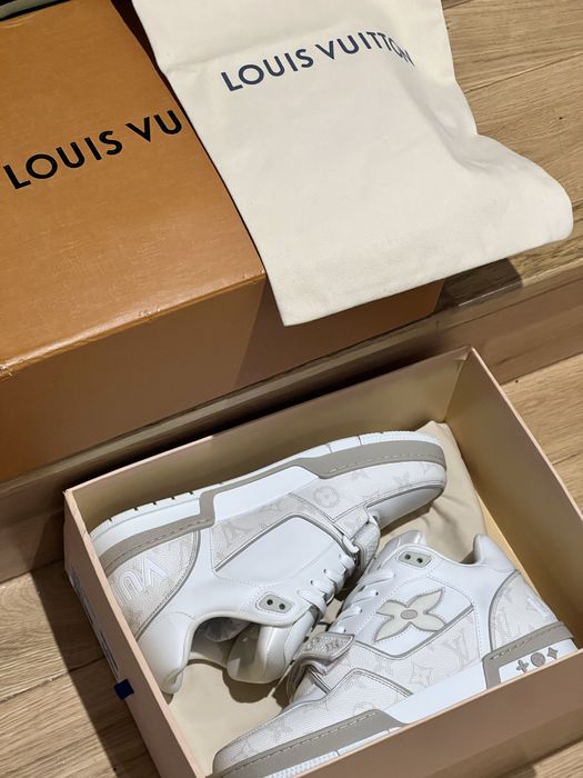 Обувки Louis Vuitton velcro beige 42 ЧИСТО НОВИ