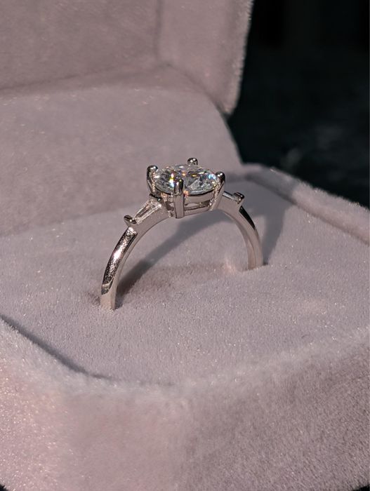 Inel Moissanite 1.0 CT VVS1 Argint S925