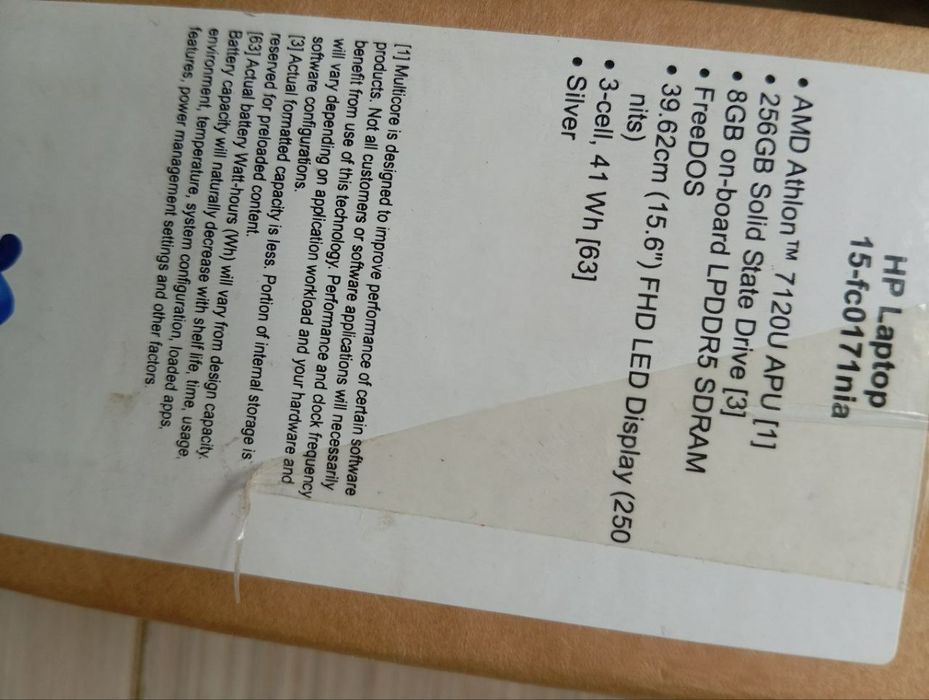 HP Laptop 15-fc0171nia
