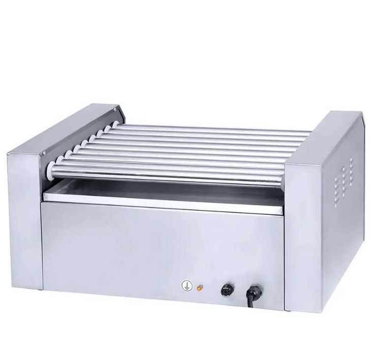 Aparat Hot Dog Profesional 9 Role Grill Hotdog Inox Transport Gratuit