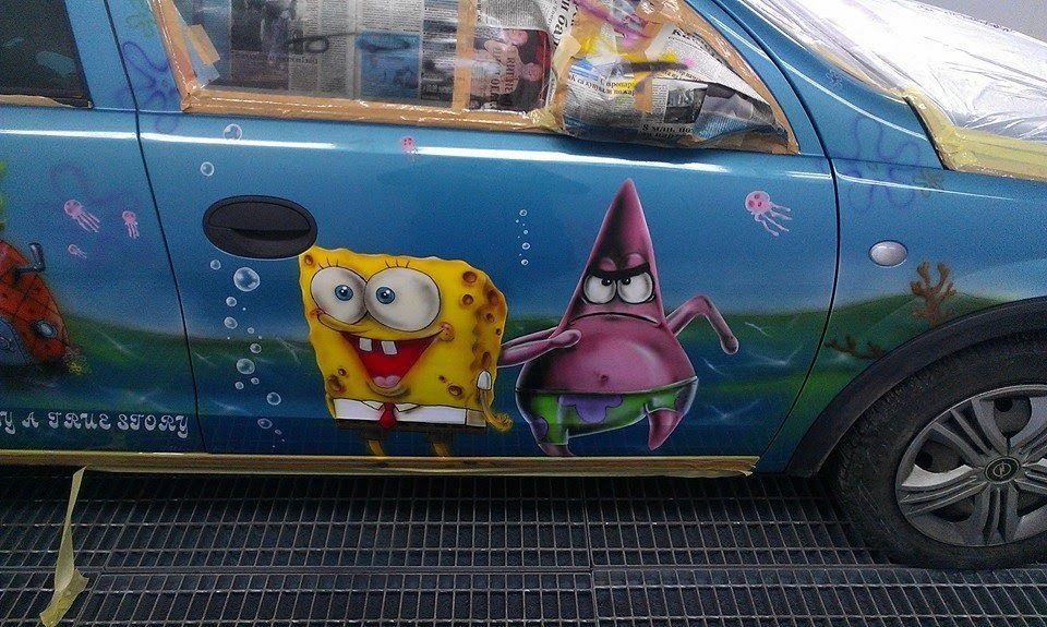 Автобояджийски услуги .Рисуване с аерограф