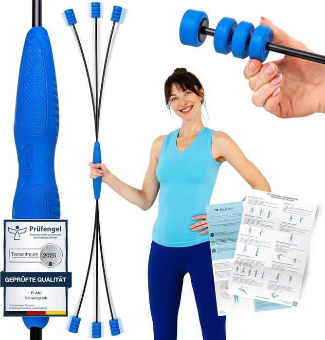 ELANI Swing Rod / Swing Stick fitness, bara vibrationala pentru antrenament si postura
