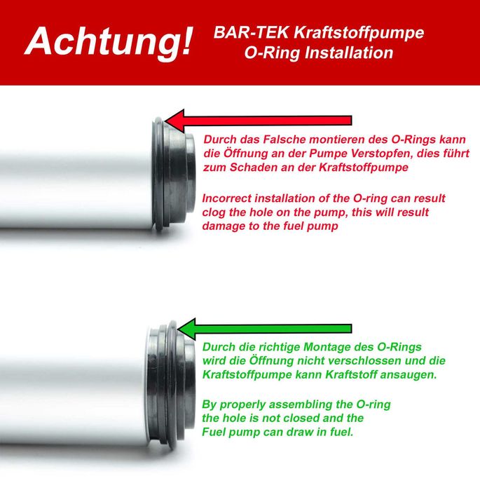 Бензинова помпа 1.8т 4х4 ваг ауди фолксваген 330л/ч bar-tek