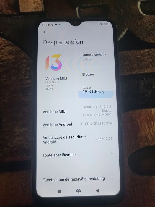 Vand xiaomi redmi 9