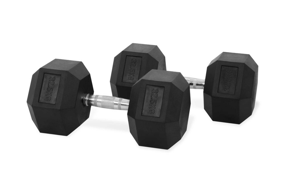 Дъмбели Хекс Pro , Фиксирани Гири HEX 2 × 32.5 кг, Dumbbells