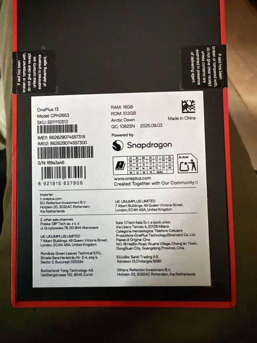 OnePlus 13  Arctic Down - 16GB RAM / 512 GB