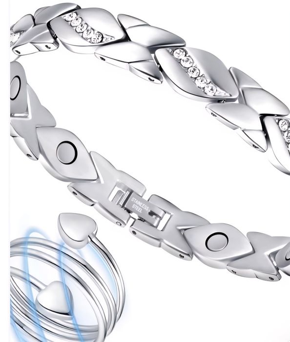 Brățară Magnetică pentru Femei Vicmag – Oțel Titan, 3500 Gauss