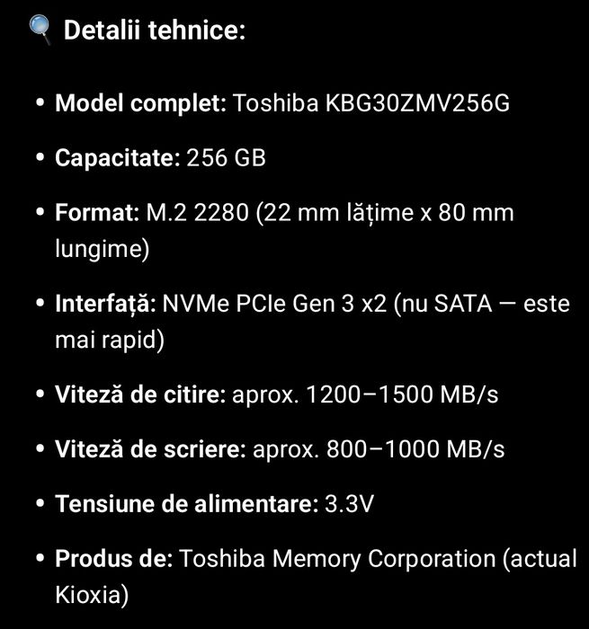 TOSHIBA solid state drive