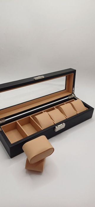 Шкатулка для часов Carbon Fiber Leather Watch Box