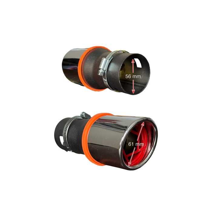 Накрайник Ауспух НТ 610К входа-56мм изхода-61мм