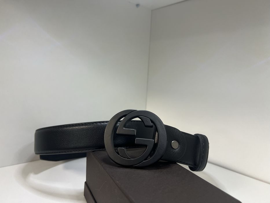 Curea Gucci full black piel naturala