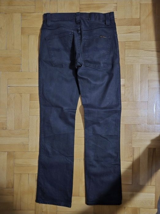 Blugi Nudie Jeans Co, Slim Jim, Dry Black Coated, Organic, Italy - 31