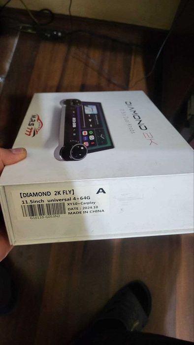 Авто монитор DIAMOND 2К, 4/64 ГБ, 11.5" дюймов Android с рамкой Spark