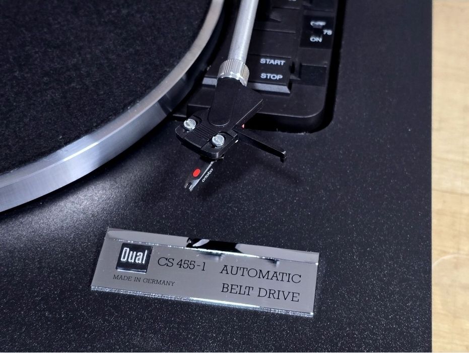 Pick-up DUAL CS-455-1, automatic, ortofon omp10, hifi  retro stereo black