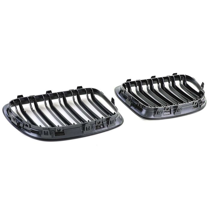 Grile Nari Duble M BMW X1 E84 2009-2015 / F48 2014-2019, Negru Lucios