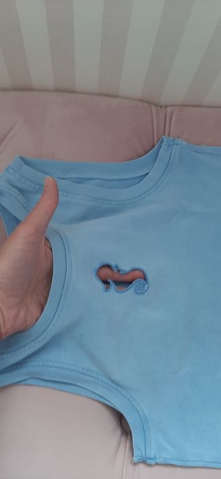 Set ZARA,fete 11-12 ani, pantaloni scurti blug + tricou