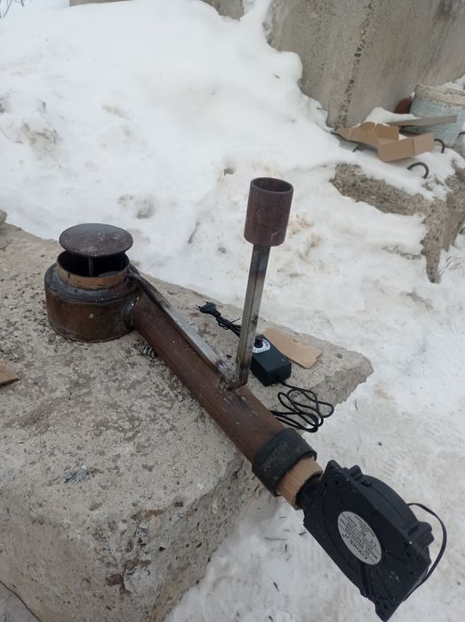 Горелка   на отработке.