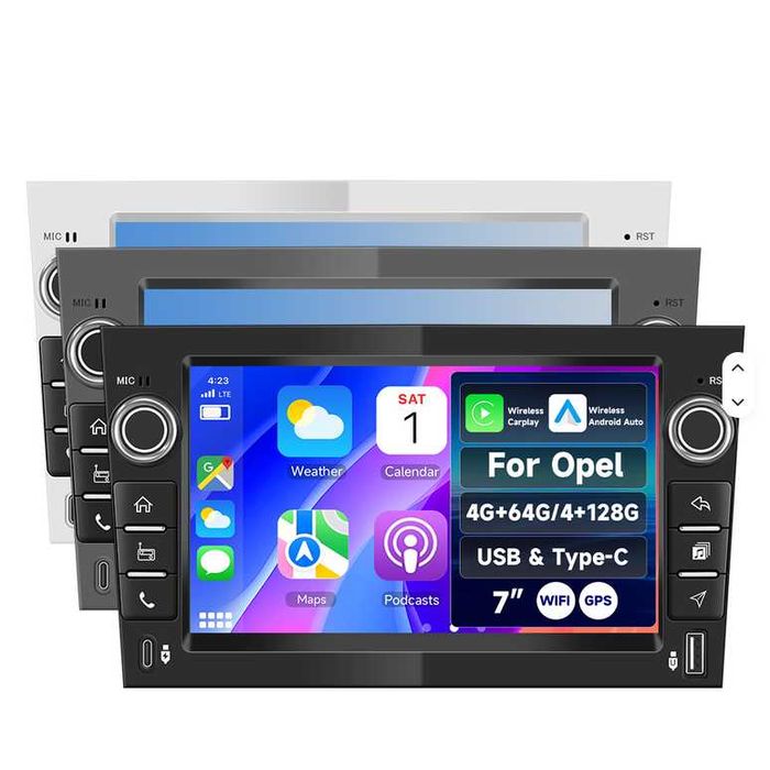 Мултимедия за Opel Astra/Zafira/Corsa/Meriva/Vectra | Android 15, 4/128 GB, Carplay & Android Auto, Mirrorlink, Navi