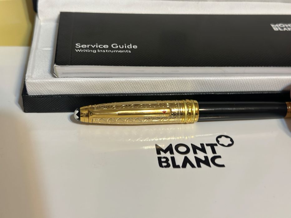Stilou Montblanc Meisterstuck 100 years Origin Collection, negru/auriu