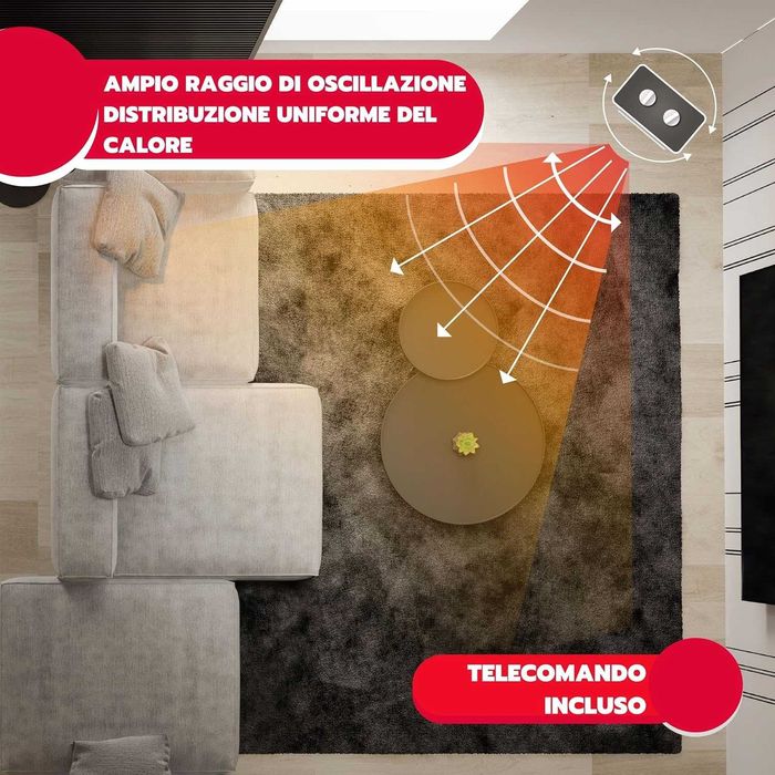 Духалка ARDES AR4P03 Осцилиращ керамичен вентилаторен нагревател 1500W