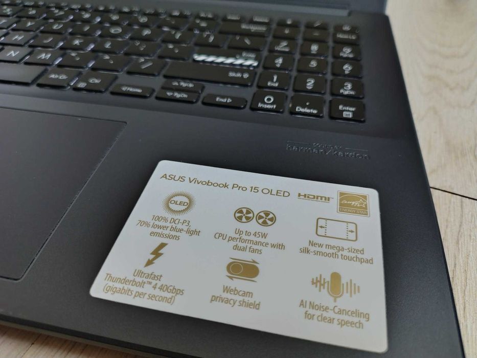 ASUS Vivobook Pro 15 OLED i5-13500H, 8 GB, 512 GB SSD+32 Optane, 15.6"