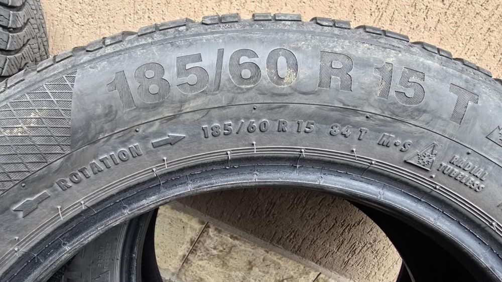 Зимни гуми 185/60 R15 2бр. MICHELIN -Alpin и 2бр.Continental 185/60R15