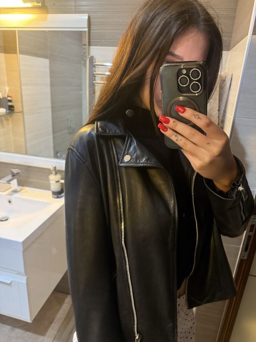 Дамско кожено  яке