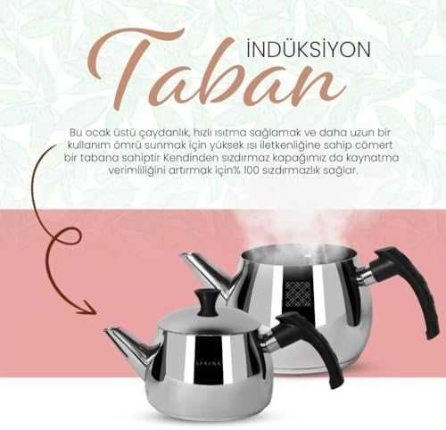 Комплект иноксови чайници 1L + 1.5L за индукция 18/10