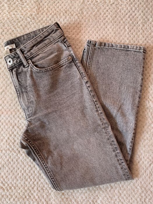 Сиви прави дънки H&M