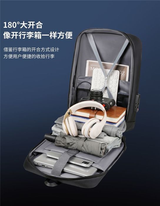 мужской рюкзак для ноутбука с твердым корпусом, ударостойкий, водонепр