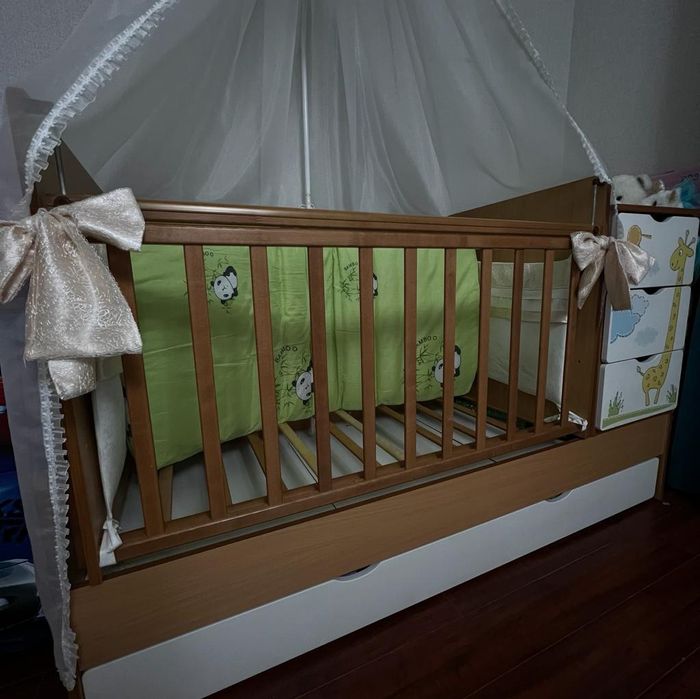 Детская кровать трансформер от 0 до 12лет