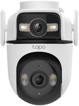 Нова Tapo 2K 3MP Dual Lens външна охранителна камера Alexa охрана дом