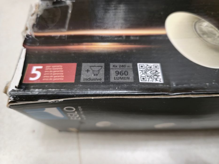 Corp iluminat Eglo Spot pe bară Seras GU10 4X3W IP20