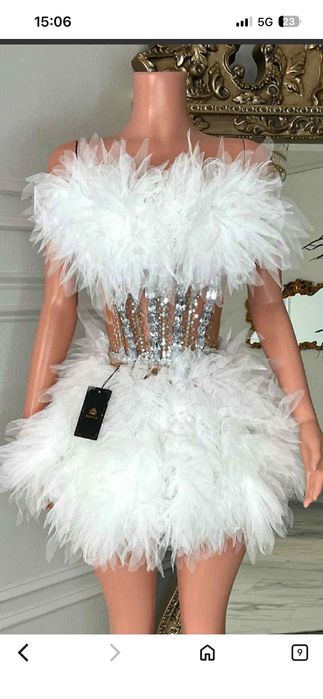 Рокля от 2 части носена веднъж хs/s размер