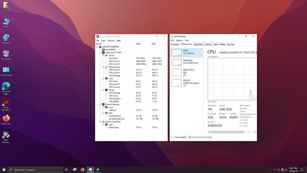 Vand mini PC DELL 3050, i3-7100T/8 gb RAM/256 gb SSD, WIN10 PRO&Office 2021