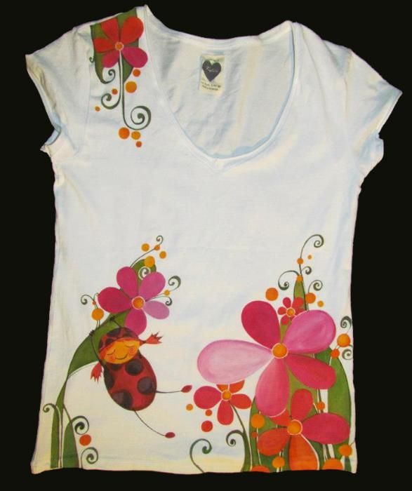 Tricouri pictate manual