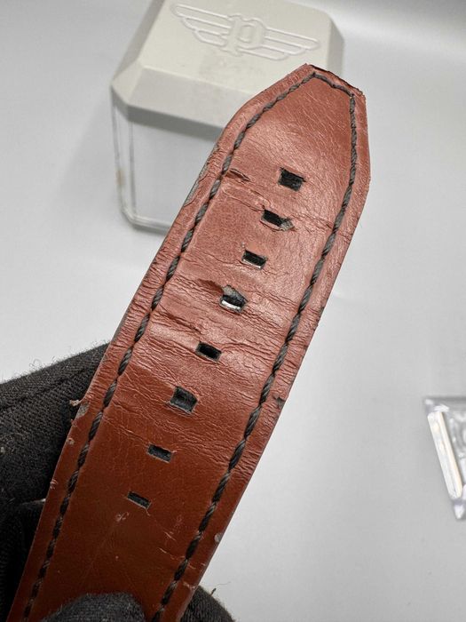 Ceas Police Urban Style Scrambler 50mm Quartz Piele Maro Cutie