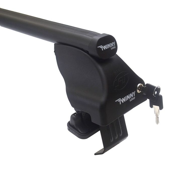 Set bare transversale portbagaj din otel marca Twinny Load TL S49, kit complet cu bare, suporti si antifurt cu cheie, Audi A3 Sportback 8va 2012- 5 Usi, Fara bare longitudinale