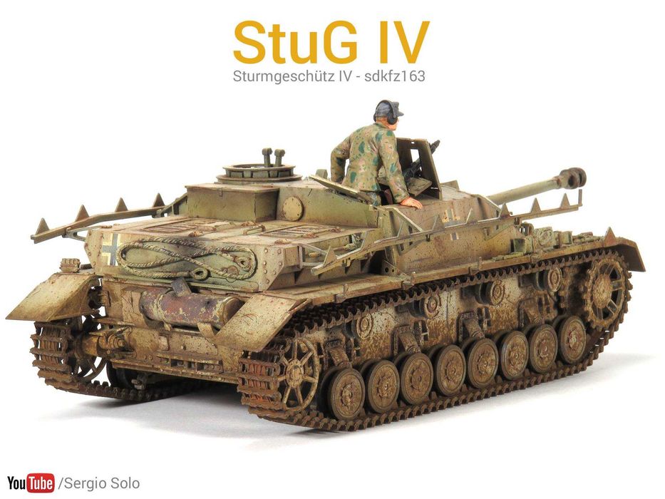 Сборная модель- Самоходное орудие-STURMGESCHUTZ-IV (STUG-4) sdkfz-163
