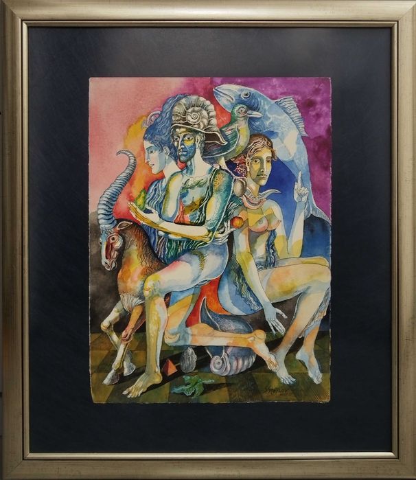 Картини на известни български художници Цанев, Лечев, Божков, Стоилов