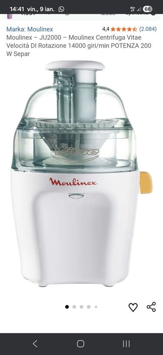 Storcator de fructe Moulinex Vitae