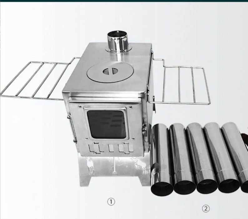 Портативная кемпинговая печь дровяная для палатки новый